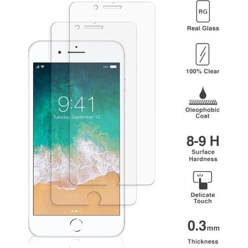 3Pcs Glass For iPhone X XS Max XR Tempered Glass on the For iPhone 7 8 Plus 6 6s Plus 5 5S SE 11 Pro Max Glass Screen Protector