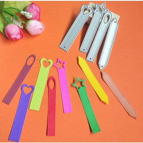 4 kinds of signs, labels, bookmarks, metal cutting molds, scrapbooks, handmade cards, photo albums, decoration DIY