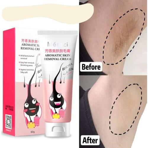 60g Hair Removal Cream Painless Hair Remover for Armpit Legs and Arms Skin Care Body Care Depilatory Cream for Men Women