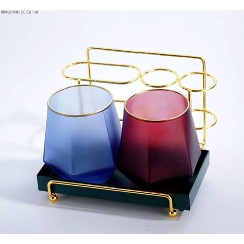 Bathroom Accessories Frosted Glass Toothbrush Holder Electric Toothbrush Rack Toothpaste Dispenser Wash Set Toilet Free Punch