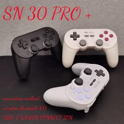 8BitDo SN30 Pro Plus + Bluetooth Gamepad Wireless Controller With Joystick for Nintendo Switch PC NS macOS Android Raspberry PI