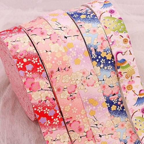 25mm/38mm flower ribbon 10 yards DIY handmade material headdress hair bow home crafts footwear hat accessories