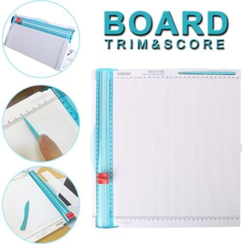 13.77x14.17inches Trimmer and Score Board Easy Storage For Creating Envelopes Card Gift Bags Boxes Measuring Convenient DIY Tool