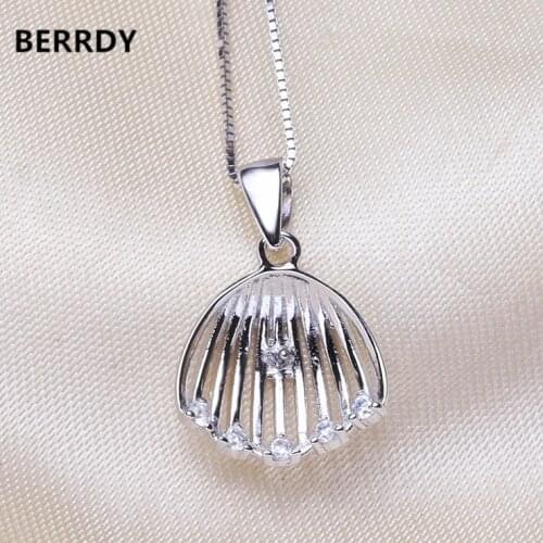 HOT Fashion Shell Style Shining Pearl Pendant Mountings, Pendant Findings, Pendant Settings Jewelry Parts Fittings