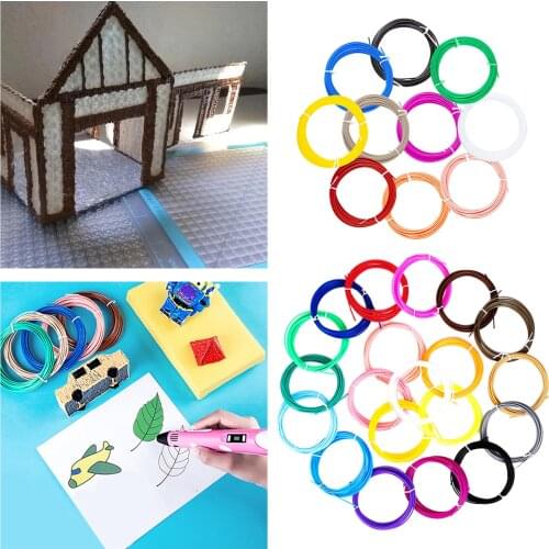 PLA Filament For 3D Pen Print Plastic 10/20 Color 5M Diameter 1.75mm Filament For 3D Printer Pen Kids Gift