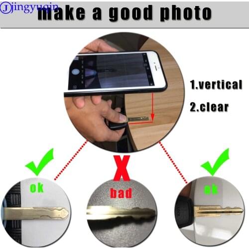 Jingyuqin Car Key Blade Cutting Service CNC Cutting Copy Blank Key Please Contact Us To Provide Picture Before Order