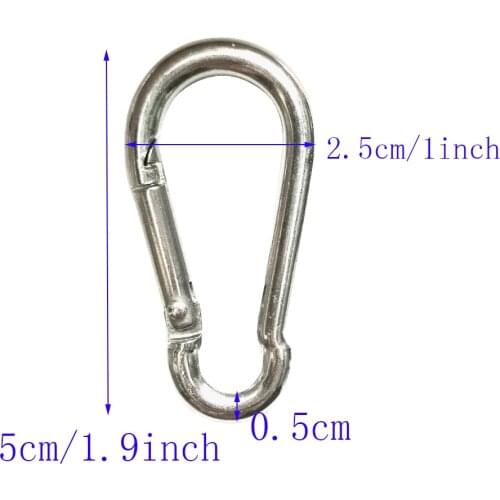 Scuba Diving 316 Stainless Steel Carabiner Clip Marine Grade Rowing Boats Kayak Snap Hook Spring Spring Snap