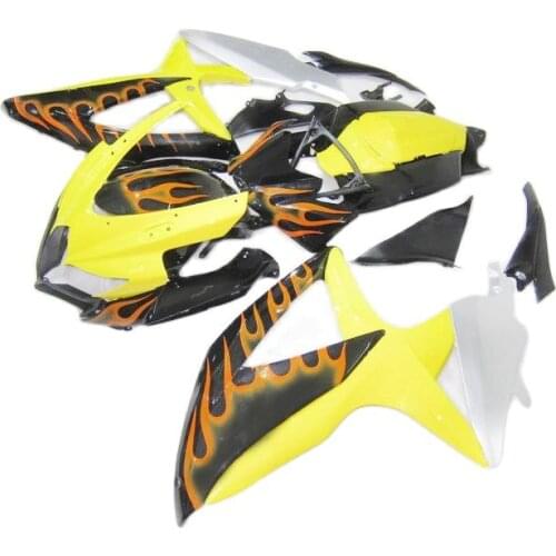 100% Fit Injection Fairings for SUZUKI GSXR 600 750 2008 2009 2010 Yellow Black Grey Fairing kit GSXR600 GSXR750 k8 k9 k10 PL420