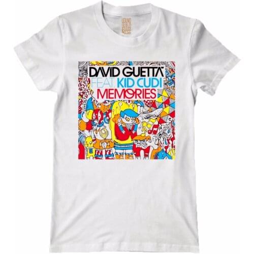 10 designs Streetwear Summer style David guetta Brand t shirt Cotton fitness black white shirts skateboard camisetas hombre