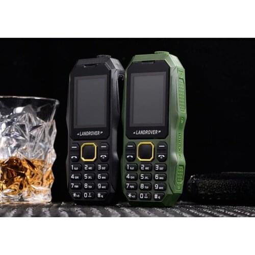 LR W2025 Push Button Cell Phones 1.8 inch Dual Sim MP3 FM Radio FlashLight Bluetooth Shockproof Dustproof Rugged Mobile Phones