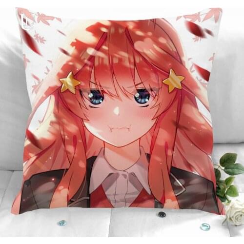 New Custom Nakano Itsuki Pillowcases Printed Square Pillowcase Home Decorative Zipper Pillow Cover 35X35cm40X40cm(One Side)