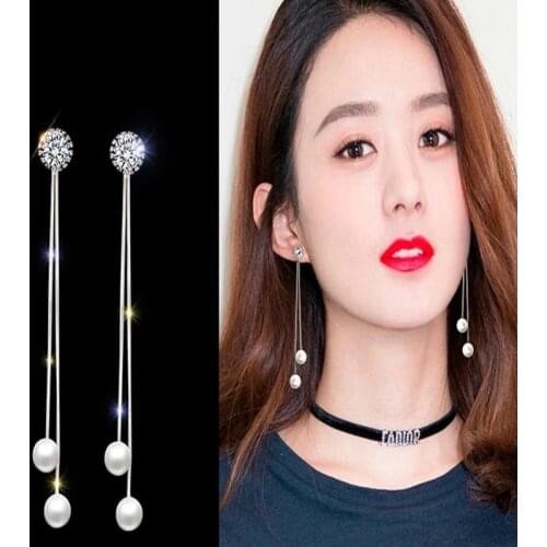 Женские серебрянные серьги PANJBJ China At AliExpress