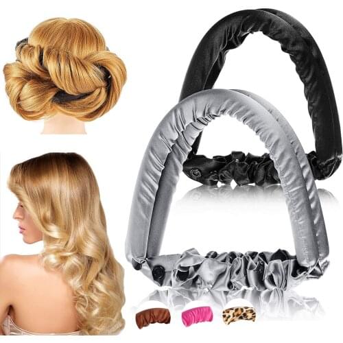 Heatless Curling Rod Headband Silk Curls Ribbon Hair Curler for Long No Heat Curl Overnight Band Magic Wave Hair Curlers Rollers