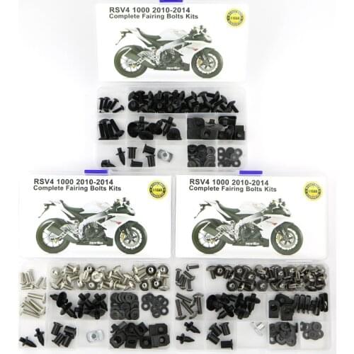 Fit For Aprilia RSV4 2010-2014 Motorcycle Cowling Complete Full Fairing Bolts Kit Clips Bodywork Screws Nuts Steel