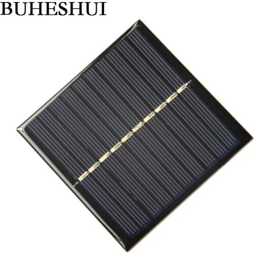BUHESHUI 0.8W 5V DIY Solar Cell Polycrystalline Solar Panel Solar Module DIY Solar Charger Epoxy 84*84MM 3pcs/lot Free Shipping