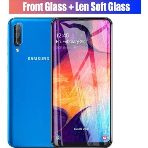 2-in-1 Camera Glass For Samsung A50 A 50 Screen Protector For Samsung Galaxy A40 A70 A30 A20 A10r Temperd Glass Protective Film