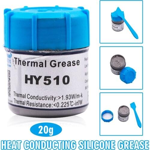 1pc HY-510 25g Grey Computer CPU Heat Sink Thermal Grease High Temperature Resistant Conductive Silicone Paste