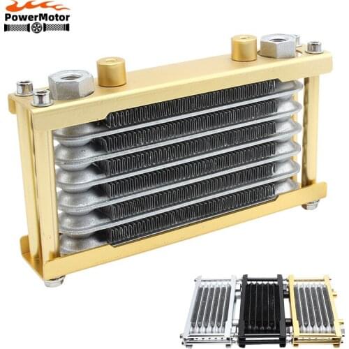 Universal Motorcycle Engine Oil Cooler Radiator for Motorcycle Dirt Bike ATV Motorbike Cooler Scooter Go Cart Modified parts