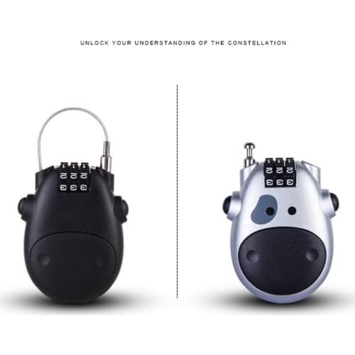Universal Password Lock Telescopic Wire Rope Steel Cable Code Lock Suitcase Car Sled Motorcycle Helmet Digit Password Lock