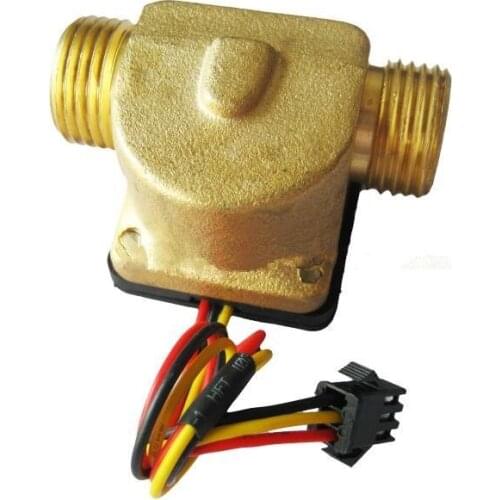 Water heaters, flow sensor meter counter Interface Hall Flowmeter for Drinking fountains G1/2 DN15 0.3-10L/min 1.5MPa DC3-24V