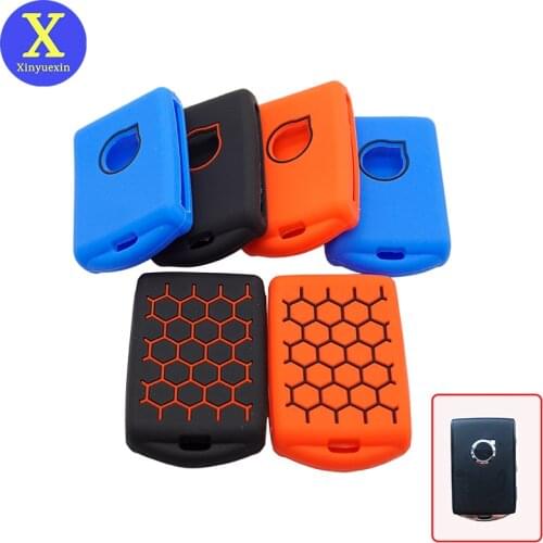 Xinyuexin Remote Key Case For Volvo XC40 XC90 XC70 S60 S80 S90 C30 V70 V90 2019 2020 Silicone Fob Shell Cover Skin Jacket Sleeve