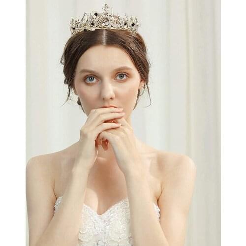 ZMHP330 Wedding Head Jewelry in Hair Bride Crowns Tiaras Baroque Bridal Flame Hair Accessories Pegeant Crown Bridal Headband