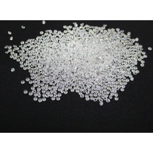 50pc/Bag 0.8-2.0mm European Star Machine Cut White Cubic Zirconia CZ 5A Price For Jewellery Making