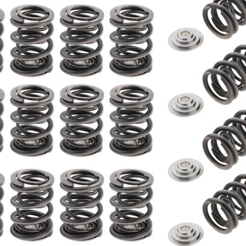 16Pcs Dual Valve Springs Retainers Set for Acura B18C5 B18C6 Professional