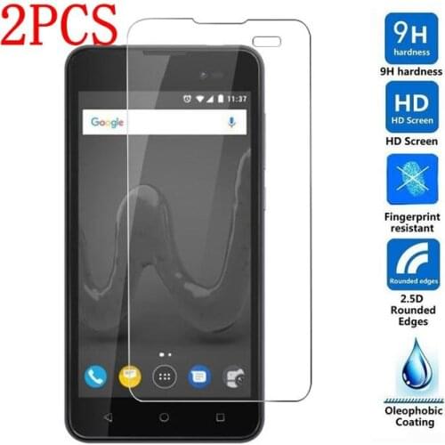 2PCS Tempered Glass For Wiko Sunny 2 Plus Screen Protector protective film For Wiko Sunny 2 Plus glass