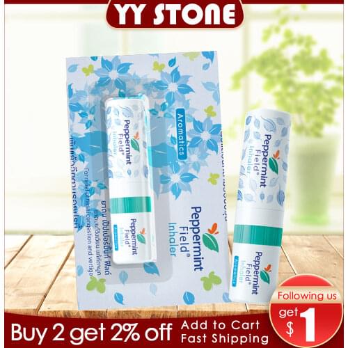 Thailand Mint Cylinder Nasal Inhaler Refresh Brain Anti Fatigue Cure Stuffy Nose Rhinitis Nasal Aspirator refreshing dizziness