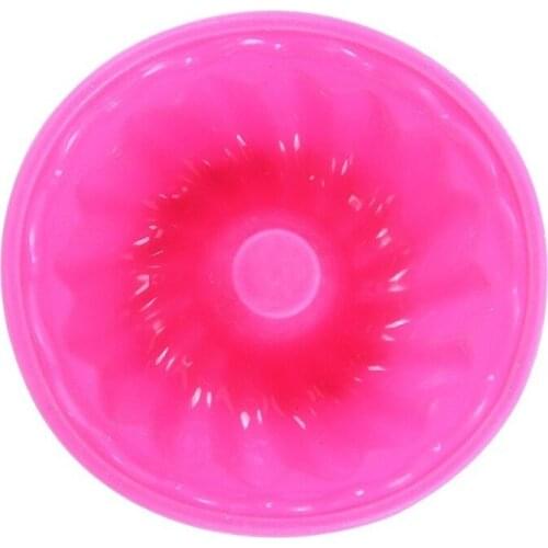 6 Pcs Cake Mold Silicone Round Shape Solid Color Cupcake Baking Tool Pudding Egg Tart Bakeware Mould Kitchen Gadgets GQ