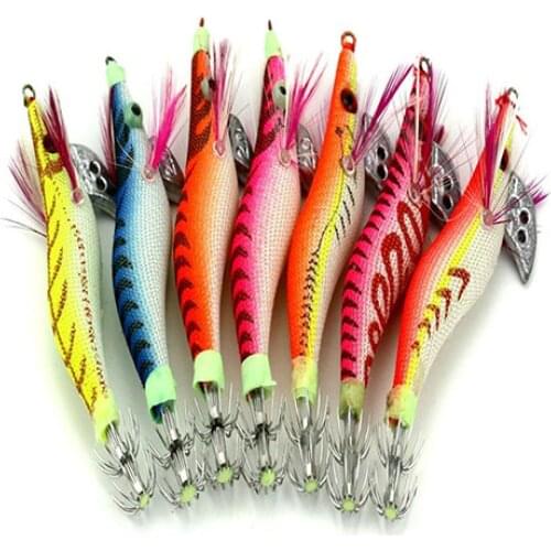 60% Hot Sale 1 Pcs Fishing Lure Plastic Shrimp Shape False Bait Luminous Lures Bionic Squid Hook Fishing Lure Fishing Accessorie