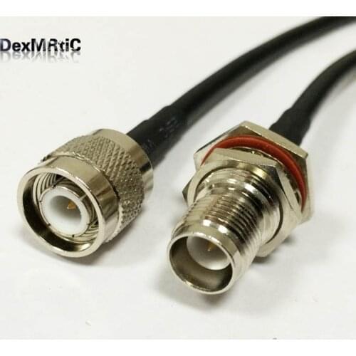 Wireless Router Cable TNC Male To RP TNC female jack with male pin Pigtail adapter RG58 50CM/100CM wholesale price