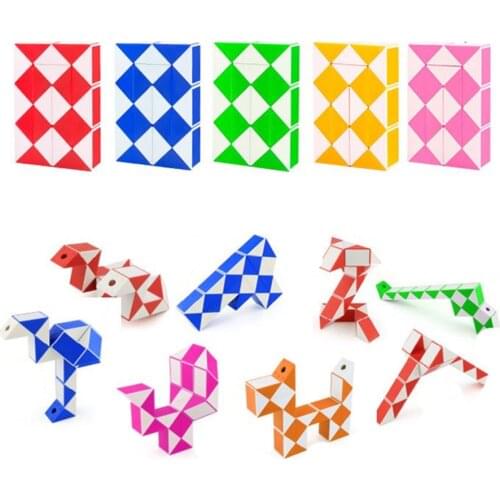 Moyu Cubing Classroom 24 Snake Speed Cubes Twist Magic Puzzle For Kids Party Favours Colorful Educational Toys