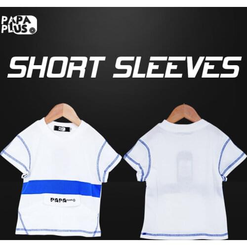 Papaplus childrens casual fashion T-shirt