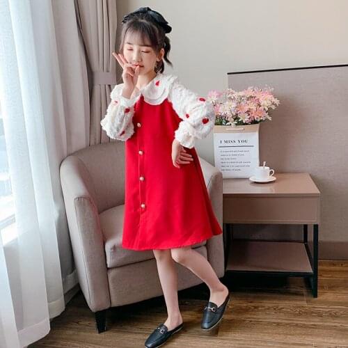 Kids Autumn Winter Dresses for Girls Star Sequins Princess Dress Girls Long Sleeve Party Vestidos Baby Girl Children Clothing