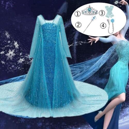 Girls Cosplay Dresses For Kids Fancy Halloween Cosplay Princess Costume Children Christmas Carnival Party Dress Up Disfraz