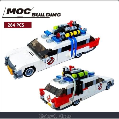 Ecto-1 Cars Small Gran cles moc B locks , MOC-24203 K ids Car B locks , Cool Colorful Cars