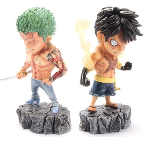 One Piece Roronoa Zoro Action Figure Anime PVC 17CM Monkey D Luffy Statue Collection Desktop Decoration Toys For Children Figma