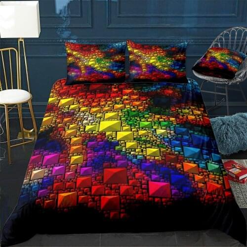 Abstract Geometric Art 354 Bedding Set For Bedroom Soft Bedspreads For Double Bed Home Duvet Cover Quality Quilt Cover