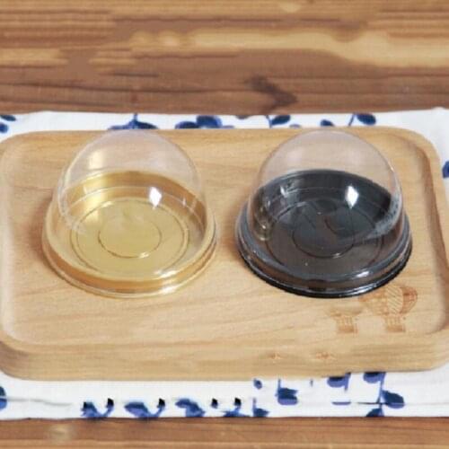 Round Pastry Packing Cake Boxes with Lid Plastic Boxes Yolk Clear Cake Packaging Festivel Party Supplies