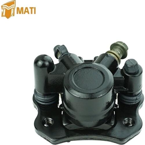 Mati Rear Disc Brake Caliper with Pads for 50cc 70cc 90cc 110cc 125cc ATV Quad Sunl Go Kart 50cc-250cc Quad Taotao Roketa