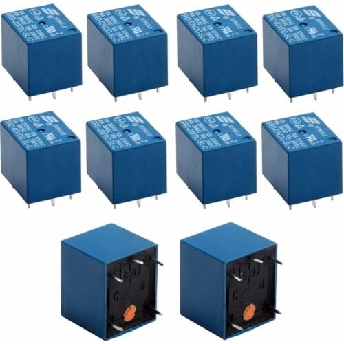 2/5/10pcs Mini Relays 3V DC 10A High Current Power Relay SRD-3VDC-SL-C PCB Type Mayitr Electrical Components 18*15*15mm