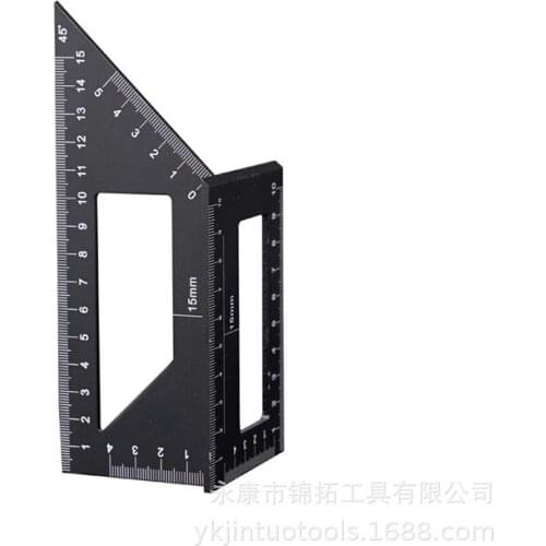 Aluminum alloy multi-function square 90 degree woodworking T-type wire drawing gauge and ruler precision measuring tool