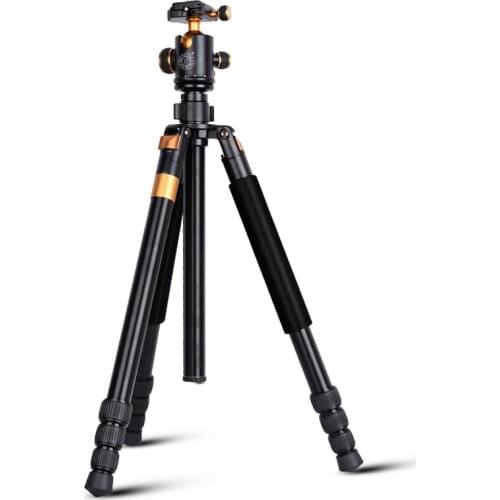 Moveski Q968C Tripod Carbon Fiber DSLR Camera Tripod with Monopod and Panoramic Ball Head Nails