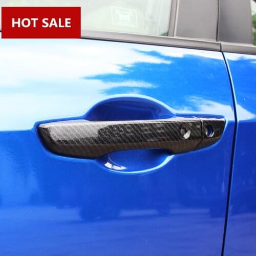 ABS Carbon Fiber Style Door Handle Cover Trim 8pcs For Honda Civic 2016 2017 Car accesories interior Car decoration