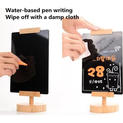 360 Degree Rotating A4 Table Display Stand Board Table Number Price Listing Sign Holder Frame Board