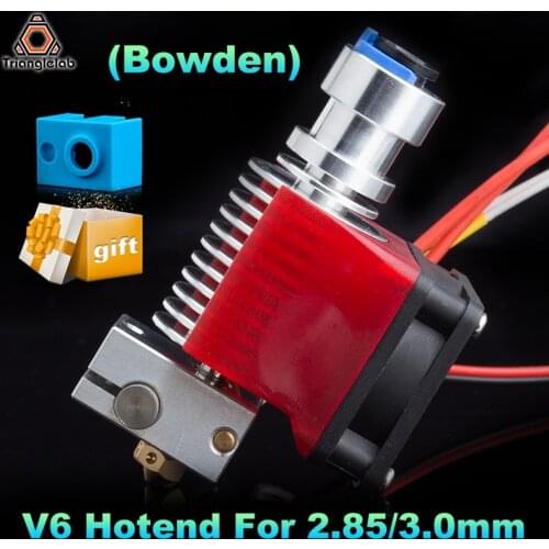 Trianglelab V6 2.85/3.0mm Hotend 12V/24V Remote Bowen Print J-head Hotend And Cooling Fan Bracket For E3D HOTEND For PT100