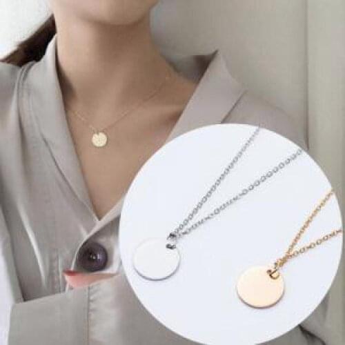 Punk Necklace 2020 Fashion New Gold Simple Wild Small Round Thin Chain Temperament Female Necklace Wholesale