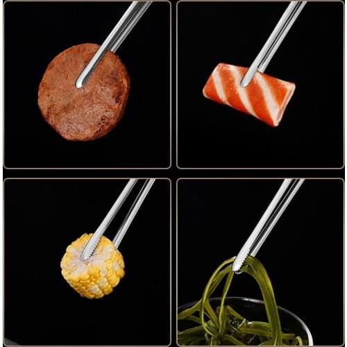 Stainless Steel Food Tongs Non-Stick Serving Tongs Barbecue Tongs Steak Clamps Food Tong BBQ Salad Tong Clip Justdolife